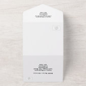 結婚ズサウンドゲイおもしろいレインボープライド オールインワン招待状 (外側)