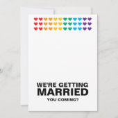 結婚ズサウンドゲイおもしろいレインボープライド 招待状 (正面)