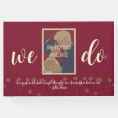 結婚ズシックモダンエレガントシンプル赤ワイン ゲストブック (裏面)