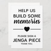 結婚ズジェガゲストブックサイン 招待状 (正面/裏面)