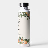 結婚ズジョージア桃「花嫁部族」名前をカスタムする ウォーターボトル (左面)