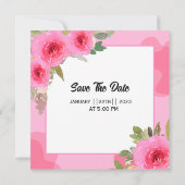 結婚ズスクエア招待状カードデザイン 招待状 (裏面)