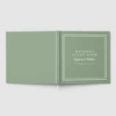 結婚ズセージグリエレガントーンゲストブック ゲストブック (全面)