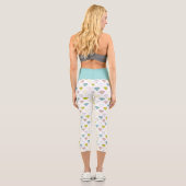 結婚ズダイヤモンドシックモダンブライドパーソナライズされた カプリレギンス (裏面)