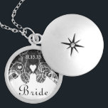結婚ズダマスクブライドキープサーネックレス ロケットネックレス<br><div class="desc">フォントのネックレスを選択しますシルバーメッキ金ゴールド仕上げかSterling Silverユニークのフォントを選択します。 !st Gift Keepsake Party Necklaces – 背景の色を変更するクリック – 最後のツールを選択してドロップダウンメニューで最後に変更します。色を任意の色に –</div>