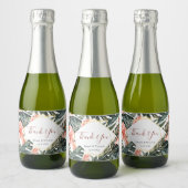 結婚ズトロピカル金ゴールドミニワきらめくインボトル スパークリングワインラベル (ボトル)