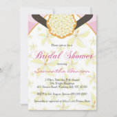 結婚ズドレカスタムスブライダルシャワー招待状ピンク 招待状 (正面)