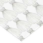 結婚ズドレスガウンブライドブライダルシャワーテーブルクロス テーブルクロス (アングル)