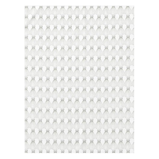 結婚ズドレスガウンブライドブライダルシャワーテーブルクロス テーブルクロス (正面)