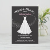 結婚ズドレススワーリングスターブライダルシャワー 招待状 (スタンド正面)
