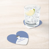 結婚ズドレスチャームブライダルシャワー ペーパーコースター (インサイチュ)