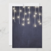 結婚ズドレスネイビーシャルボードウィンターブライダルシャワー 招待状 (裏面)