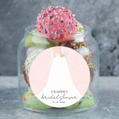 結婚ズドレスピンクブライダルシャワー ラウンドシール