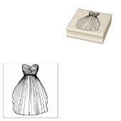 結婚ズドレスブライドプリンセスガウンブライダルシャワー ラバースタンプ (押印)