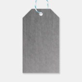 結婚ズドレスモダングラマーブライダルシャワーグレー ギフトタグ (裏面)