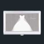 結婚ズドレスモダングラマーブライダルシャワーグレー 名刺入れ<br><div class="desc">のドレ結婚スモダングラマーブライダルシャワーグレー名刺入れ。カスタマイズ離れ文字と空白のも</div>