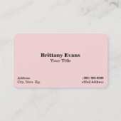 結婚ズドレス/ガウンブライダルブティック名刺 名刺 (裏面)