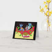 結婚ズバーズウクライナフォークアート カード (黄色い花)