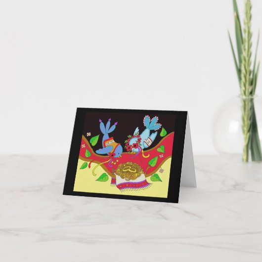 結婚ズバーズウクライナフォークアート カード (正面)