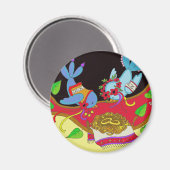 結婚ズバーズウクライナフォークアート マグネット (正面/裏面)