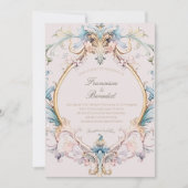 結婚ズビクトリアンリージェンシーエレガント招待状 (正面)