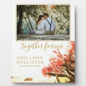 結婚ズフォーエバーゴールデンスクリプトオレアンダーフローラ フォトプラーク (正面)