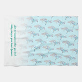 結婚ズフローラジャーマンシェパード犬 キッチンタオル (横)