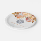 結婚ズフローラディスコエレガントボールシック ペーパープレート (アングル)