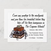 結婚ズブレックファースト招待状 インビテーションポストカード (正面/裏面)