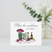 結婚ズブレックファースト招待状 インビテーションポストカード (スタンド正面)