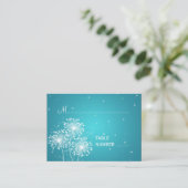 結婚ズプレイスカードサマースパークルターコイズ プレイスカード (スタンド正面)