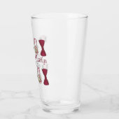 結婚ズベルズボウタイフローラブーケ記念日 タンブラーグラス (左)
