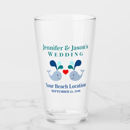 結婚ズホエールトロピカルビーチ目的地 タンブラーグラス (正面)