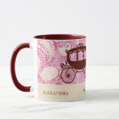 結婚ズホース&キャリッジ – カスタム文字 マグカップ (左)