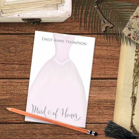 結婚ズメイド・オブ・オーナー(花嫁付き添い人)かわいいヴィンテージドレカスタムス ポストイット