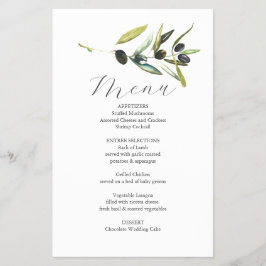 結婚ズメニューボタニカルオリーブブランチバジェット チラシ