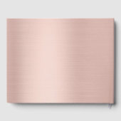 結婚ズモダンラグジュアリー・モノグラムバラ金ゴールド ゲストブック (裏面)