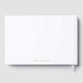 結婚ズモノグラムエレガントシンプル金ホイル ゲストブック (裏面)