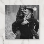 結婚ズモノグラムシンプルミニマルエレガントリストシック フェイバータグ (裏面)