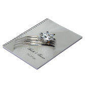 結婚ズリングや輪ゲストブック ノートブック (左側)