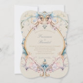 結婚ズリージェンシーエレガントヴィンテージ招待状 (正面)