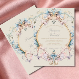 結婚ズリージェンシーヴィンテージビクトリアン招待状