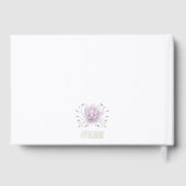 結婚ズリーフ&ピンクロータスマンダラホイルゲストブック ゲストブック (裏面)