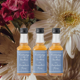 結婚ズ名前をカスタムするダスティブルーミニ リキュールボトルラベル