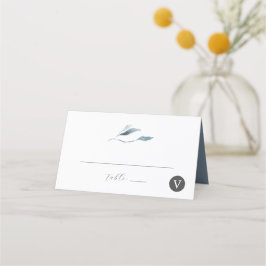 結婚ズ座席表ダスティブルーボタニカル プレイスカード