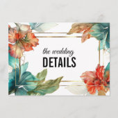 結婚ズ詳細ハイビスカスセレナーデパラダイス エンクロージャーカード (正面)