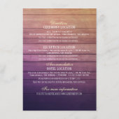 結婚ズ詳細情報シャンパングラスウッド エンクロージャーカード (裏面)