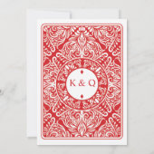 結婚ズ遊ダイヤ王妃招待状 招待状 (裏面)