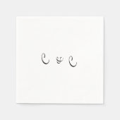 結婚ズ&イベントナプキンス スタンダードカクテルナプキン (正面)