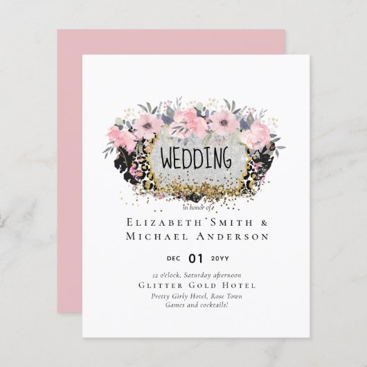 結婚ズ – シルバーロセゴールドフローラガーリーグリッター (正面/裏面)